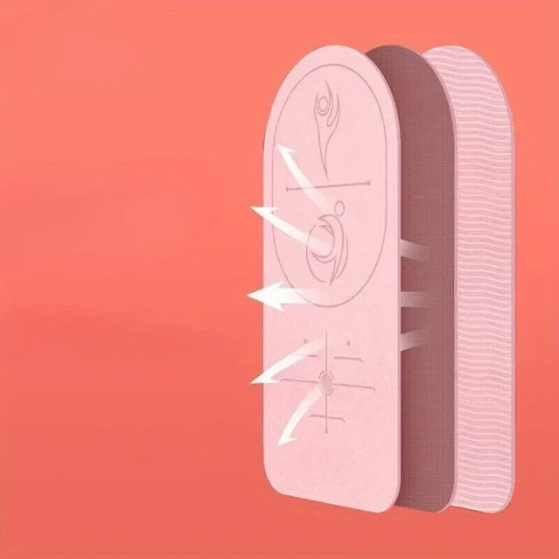 Soundproof Thick Anti Slip Yoga Mat 72x31inch