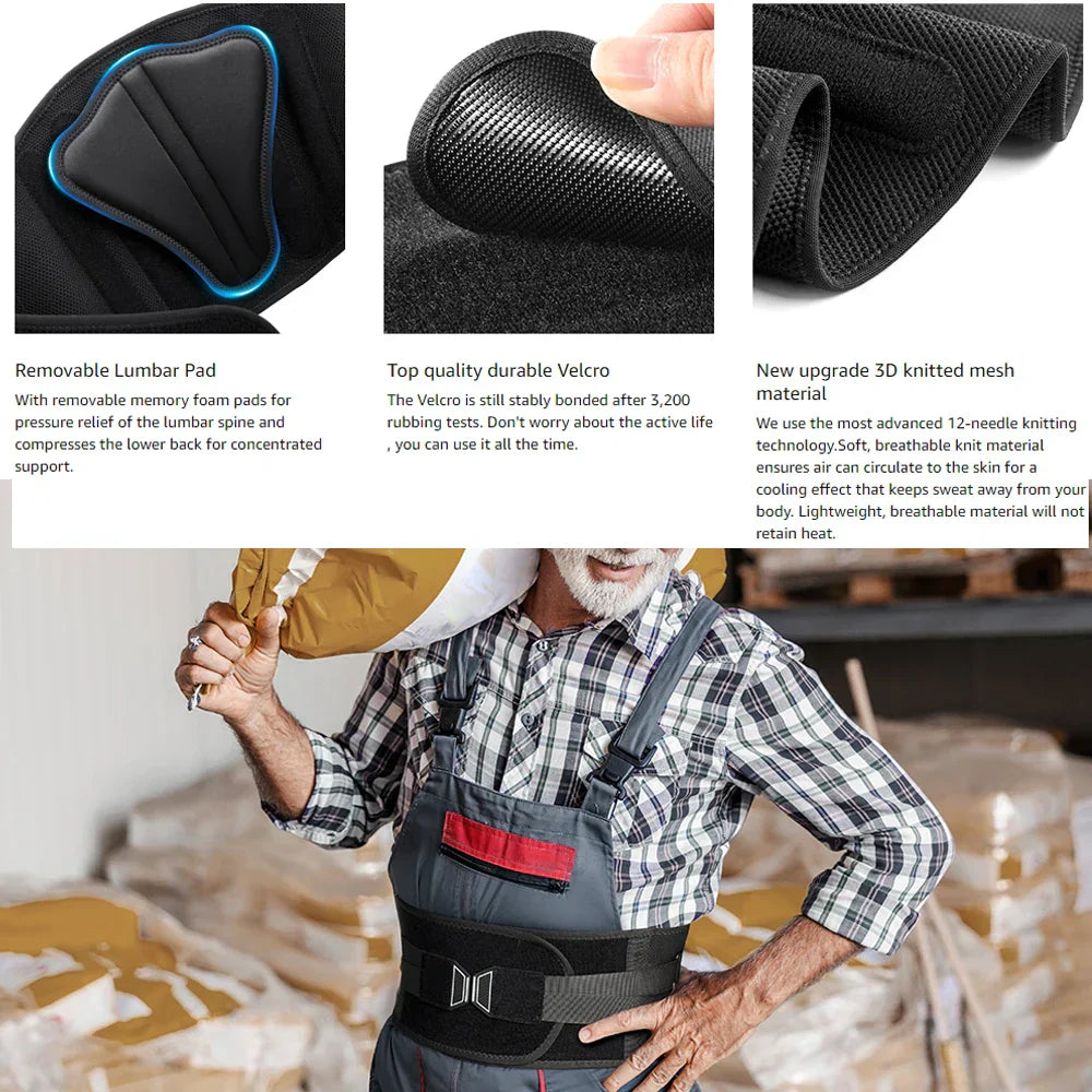 Flexible Lower Back Lumbar Support Belt